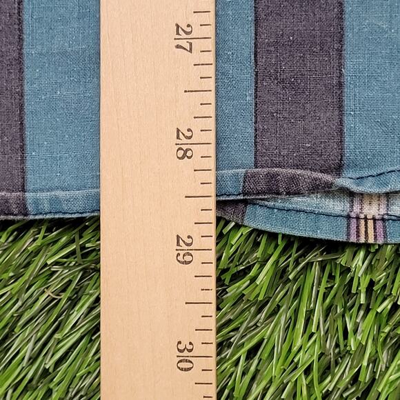 Campus Striped Button Shirt Small 20x28 Disco Hippie Baggy - Picture 10 of 12